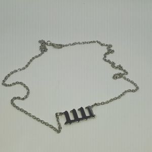 1111 Angel Numbers Silver‎ Necklace Gift Cute Wish Faith Dainty Eleven Spiritual